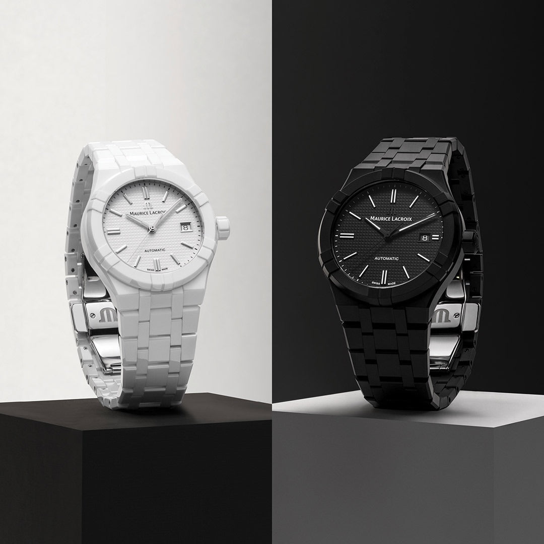 MAURICE LACROIX AIKON AUTOMATIC CERAMIC 39MM と 42MM：ペアウォッチ
