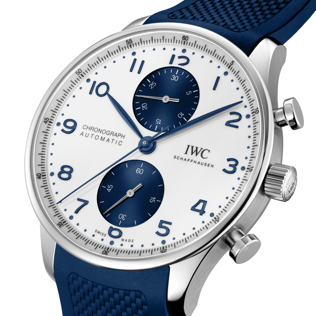 とんちIWC ポルトギーゼ クロノグラフ IW371446 青針 自動巻き とんち様専用IWC ポルトギーゼ クロノグラフ IW371446 青針 自動