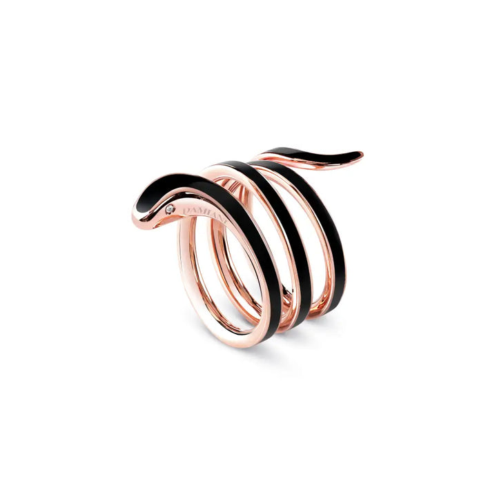 DAMIANI「EDEN」リング – ピンクゴールド×セラミック×ダイヤの贅沢な調和