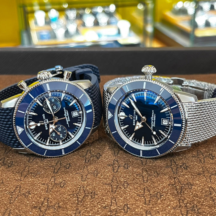 新作ブライトリング スーパーオーシャン ヘリテージ 42mm ２モデル 比較！