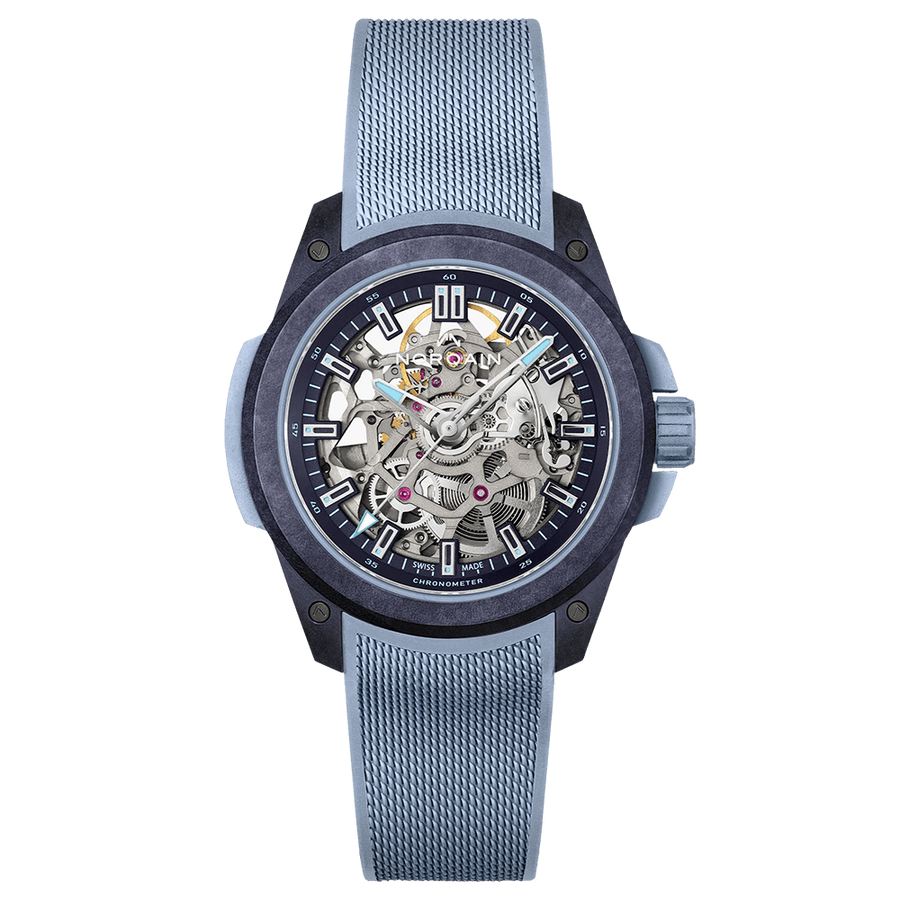 ワイルド ワン スケルトン 39mm パープル アイスブルー